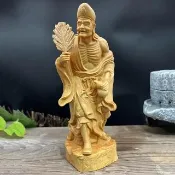 【LEEHER】濟公活佛/崖柏雕刻/佛堂供奉/護佑平安/濟公佛像/黃楊木/木雕