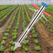 由米 栽苗器 農用工具 種植工具 播種機 種苗機 種菜機 種菜器 定植器 多功能機（雙把三開口腳踏）