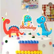 『台灣現貨』_Q51【恐龍造型派對生日蠟燭】生日佈置/慶生派對/生日蛋糕裝飾/恐龍造型蠟燭/周歲party