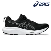 【城市綠洲】ASICS亞瑟士 女GEL-CONTEND 9 跑鞋【寬楦】1012B678-002 黑-白｜路跑入門款推薦