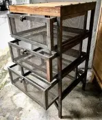 HomeDecor鄉工所 鐵櫃 櫃子 木櫃 抽屜 收納櫃 斗櫃 網狀 鐵網 美式鄉村復古LOFT工業風