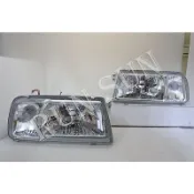●○RUN SUN 車燈,車材○●全新 鈴木 吉星 ESCUDO 3門 5門 晶鑽 玻璃 大燈 一對左右 台灣製造 現貨