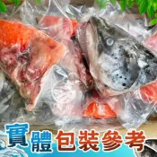 【極海鮮】消費滿$3000，送7-11冷凍店取免運_挪威空運冰鮮鮭魚頭半邊（350-450g）（單片真空,已去鰓)