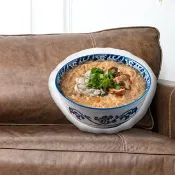笑花【台灣味抱枕】台式蚵仔麵線大腸麵線台灣傳統美食抱枕枕