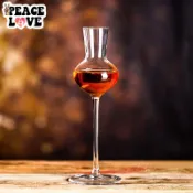 🌟PEACE酒吧🌟郁金香甜酒杯透明玻璃試酒杯威士忌聞香杯冰酒杯高腳洋酒杯烈酒杯
