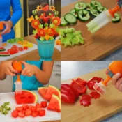 Fruit Salad Shaper Carving Vegetable Cutter Kit Smoothie Cak