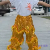 【桃園出貨】兒童獅褲舞獅醒獅小孩幼兒園褲子獅子舞龍褲演出表演演出服