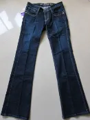 【5th STREET】全新鑽漾光芒 刷色靴型牛仔褲-女款(酵洗藍)~XL