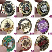 蝦皮底價 原廠高質量 42-80 金幣 壓牌器 籌碼 桌上遊戲 高質感 Holdem 壓牌 德州撲克 POKER 幸運幣