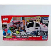 TOMICA  TOMY 變形加油站 運輸車交通世界變形加油站油罐車 不含多美小車
