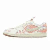 ACS跨運動 Nike 休閒鞋 W Air Jordan 1 MM Low V3 女鞋 米橘 網狀 HQ2186-180