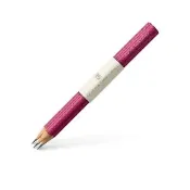 【Faber-Castell】Graf von Faber-Castell 繩紋鉛筆3入-螢光粉(原廠正貨)
