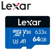 sightme看過來購物城 Lexar 雷克沙 64GB microSDXC UHS-I A1 U3 V30 633x 記憶卡