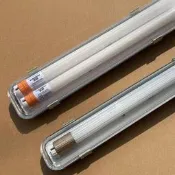 三防燈LED支架全套t5T8日光燈架燈座雙管單管40W防水防塵支架燈