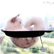 【現貨免運】 新款太空艙貓窩吸盤式貓吊床貓咪曬太陽窗臺窩 寵物用品