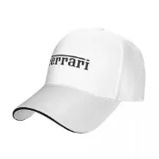 快樂一購 FERRARI 法拉利標誌 (2) 棒球男式女式滌綸帽子男女通用高爾夫跑步太陽帽 Snapback 可調節