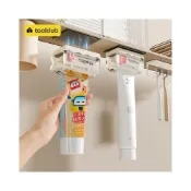 (店+)津津優選 鏡櫃底擠牙膏神器壁掛式擠牙膏神器洗面奶擠壓器擠護手霜牙膏夾子