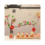 (店+)招財貓 玄關擺件 桌面擺件 招財小物 玄關小物 喬遷禮品 新居裝飾  新房佈置 客廳裝飾 客廳擺設 入厝禮物