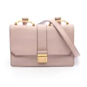 【DOKODEMO】【二手，B級】Miu Miu Madras 單肩包 5BH609 粉紅色米色皮革 Madras 單肩包 女士二手 B級