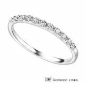 DY Diamond 大亞鑽石 18K白金 經典 鑽石線戒