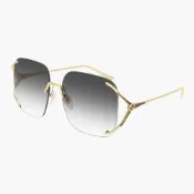 GUCCI｜GG0646S-001 方形無框太陽眼鏡【葛洛麗雅眼鏡】