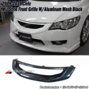 8代喜美 小改款 K12 HONDA CIVIC 無限款 水箱罩2009-2011 鼻頭 網狀 中網 黑色鋁網★台灣製造