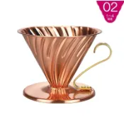 【TDTC 咖啡館】HARIO V60系列 銅製圓錐濾杯 / 濾器  VDPC-02CP ( 1~4人份 )