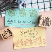 在手帳一角翩翩飛舞。蝴蝶動物印章