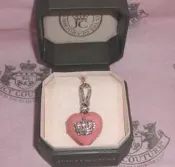 全新真品 Juicy Couture 晶鑽皇冠粉紅甜心墜飾(附原廠首飾盒) 生日 母親節禮物