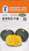 農友種苗 栗子南瓜 西洋南瓜-千歲 每包約6粒 特選種子 蔬果種子 