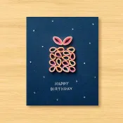 手工捲紙夜光卡片 _ 兔寶寶生日禮盒 A - 生日卡