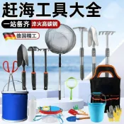 🎉限時下殺丨🔥趕海工具專業套裝挖蛤蜊耙子螃蟹夾沙灘挖土貝殼新款園藝兩用裝備