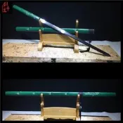 （可開發票）【現貨】龍泉劍純手工鍛打一體龍骨高猛鋼竹節劍長劍唐劍武術健身未開刃（滿額免運）