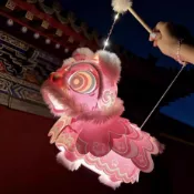 ✨中秋節燈籠2026國潮醒獅燈籠舞獅燈籠手工diy小獅子手提花燈