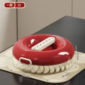 食品級圓形餃子盒冰箱冷凍多層密封防粘保鮮盒家用餛飩速凍收納盒