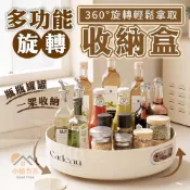 (店+)《小柏力克》含發票 多功能旋轉收納盒 廚房調味料旋轉盤 360度旋轉 收納盒 收納盤 置物盒 置物盤 化妝品收納 整理盒