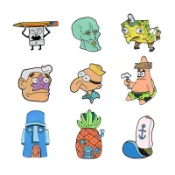 48出貨 可愛胸針 別針 造型徽章 創意海綿係列 派大星個性韓版潮流胸針徽章別針歐美卡通片