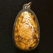 【現貨】泰國佛牌 阿贊力礦 2555年 招財蛇爪 冠蘭聖物正牌 師傅親簽符文 真金箔吸金人緣油 偏財橫財 投資 賭運