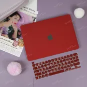 霧面磨砂酒紅色 Macbook保護殼 適用MacBook Air 13 A2337 Pro 14 15 16 A3112
