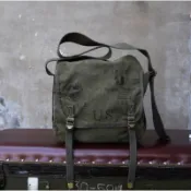 Jwe Klassic 軍風復古帆布水洗做舊斜背包 Filson