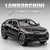 藍寶堅尼野牛URUS合金車模擺件 仿真越野車跑車玩具 男孩限量版 模型車 1:24 合金車模 汽車模型 迴力車 交換禮物