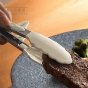 支架立式不鏽鋼食物夾【正一家居】24H出貨 9吋12吋 矽膠尼龍食物夾 矽膠夾 食品夾 矽膠食物夾 食品夾 燒烤夾 夾子