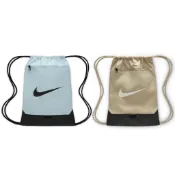 [歐鉉]NIKE BRSLA DRAWSTRNG 拉鍊 束口袋 抽繩袋 健身背包 DM3978-474-253