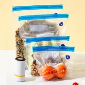 抽真空保鮮袋批發冰箱食品壓縮密封袋水果熟食密封袋家用收納袋子。BUENA【B091598】
