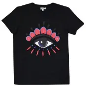 KENZO Classic Eye 眼睛圖案棉質短T恤(黑)