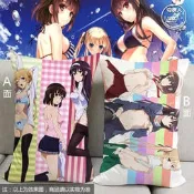 幻之空 內多圖(可來圖客製) 家用枕 長中枕含枕心 路人女主的養成方法加藤惠詩羽英梨梨動漫抱枕靠枕枕頭周邊