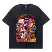 kobe Bryant 科比 喬丹 柯比 黑曼巴 nba 短袖上衣 水洗上衣 t恤 短袖衣服 oversize 原宿風
