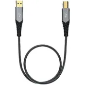 熱賣FiiO飛傲LA-UB1方口USB-A轉USB-B轉接線K5 ProK9 Pro解碼音頻線