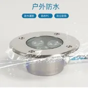 led水下地埋燈嵌入式不鏽鋼水底燈12V24防水超薄魚池射燈泳池壁燈