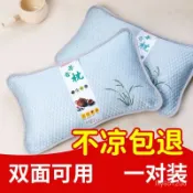 🔥臺灣熱賣款🔥夏季枕頭涼席枕頭成人涼枕頭涼爽冰絲夏天學生茶葉麻將竹枕頭單人 9AVJ